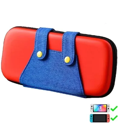 Estojo Bolsa Case Mario para Nintendo Switch Padrão e Switch OLED