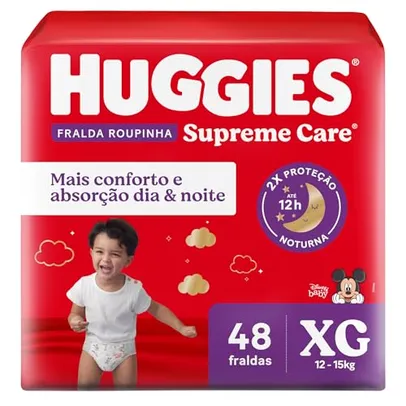 Huggies Fralda Roupinha Supreme Care XG 48 Un