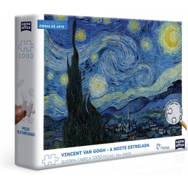 Quebra-Cabeça Vincent Van Gogh: A Noite Estrelada 1000 Peças - Toyster Brinquedos