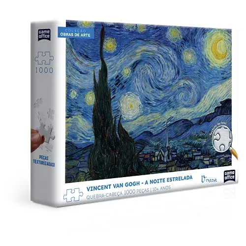 Vincent Van Gogh - A Noite Estrelada - Quebra-cabeça - 1000 peças - Toyster Brinquedos