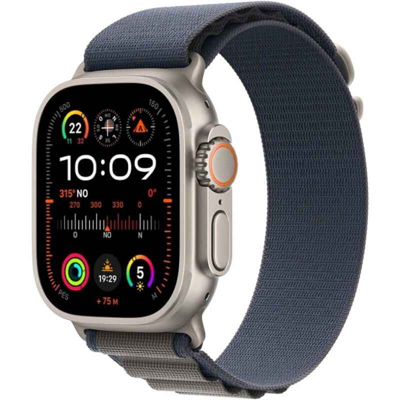 Smartwatch Apple Watch Ultra 2 49mm GPS + Cellular Caixa de titânio Pulseira loop Alpina