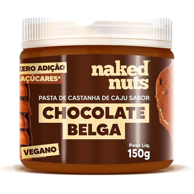 Pasta de Castanha de Caju Naked Nuts com Chocolate Belga Crocante - 150g