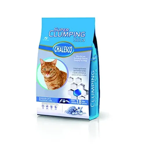 [Rec][10un-R$185]Chalesco Silica Super Clumping 1 8Kg Para Gatos