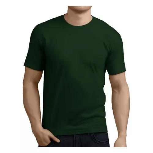 (R$8,40 cada) Kit 10 Camiseta Masculina Lisa Básica 100% Algodão Variadas - P