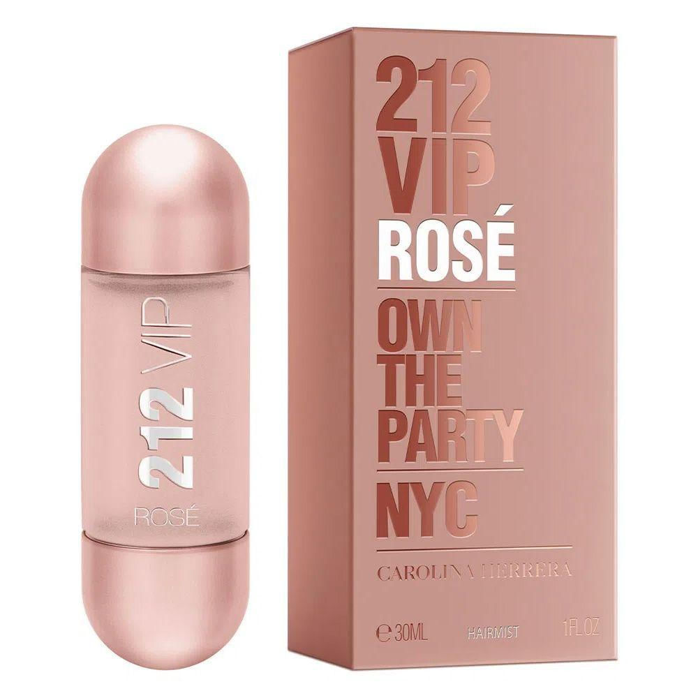 Perfume para Cabelo Carolina Herrera 212 Vip Rose Hair Mist 30ml