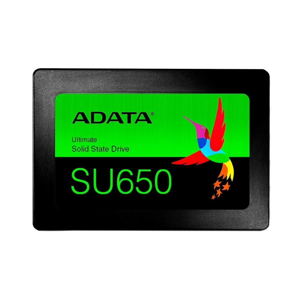 SSD SATA Adata Ultimate SU650, 480GB, 2.5, Leitura: 520MB/s, Gravação: 450MB/s, Preto - ASU650SS-480GT-R