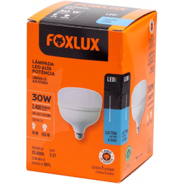 Foxlux Lâmpada LED de Alta Potência 30W 6500K Bivolt