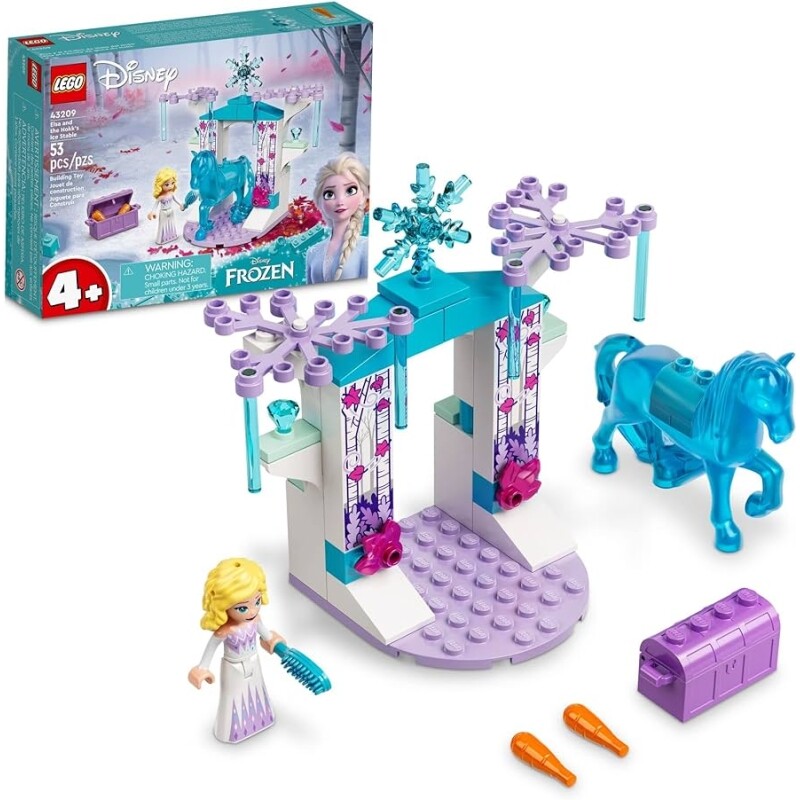 Kit de Construção Lego Disney: O Estábulo de Gelo da Elsa e do Nokk (53 peças)