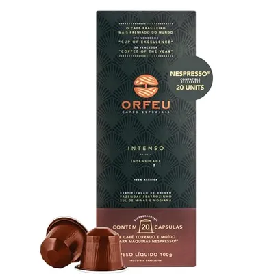 [Prime Day] ORFEU Cápsulas De Café Orfeu Intenso Compatível Com Nespresso Contém 20 Unidades