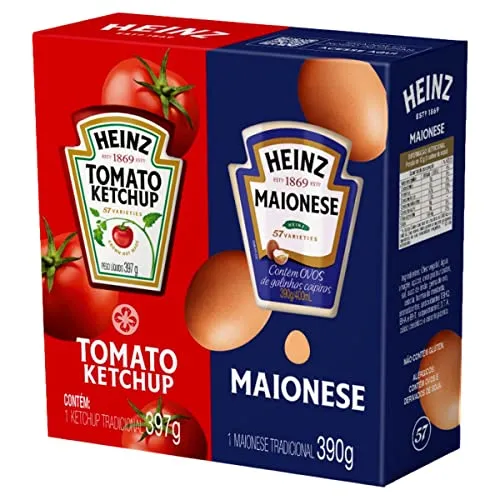 Heinz Pack Ketchup 397G + Maionese 390G