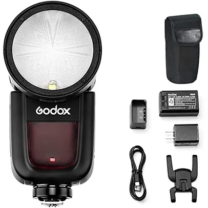 Godox V1-C Flash Speedlite de câmera para Canon