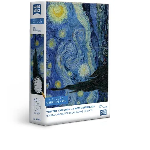 (PRIME) Quebra-cabeça Vincent Van Gogh: A Noite Estrelada - 500 peças nano