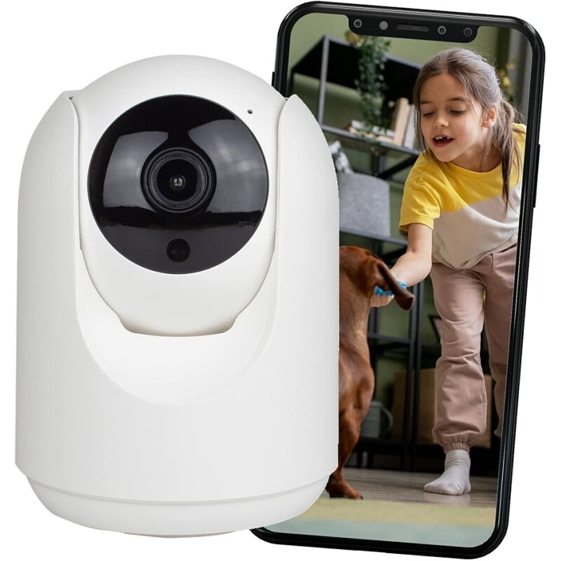 Haiz Câmera de Segurança Wi-fi Mini Botz 1080p Full HD 2mp Compatível Com Alexa Bivolt HZ-X1-P45