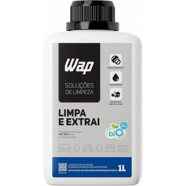 WAP Detergente Limpador Para Extratoras Limpa E Extrai 1L Com Fragrância E Sem Espuma Branco E Azul