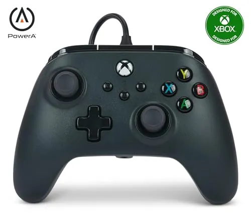 Controle com fio PowerA para Xbox Series X|S e Xbox One, preto #AmazonBR 🇧🇷
