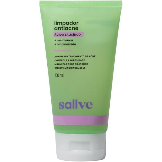 Sallve Limpador Antiacne 150Ml - Ácido Salicílico