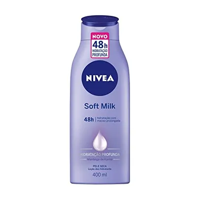 [+ por - R$11,58] NIVEA Loção Hidratante Desodorante Soft Milk 400ml