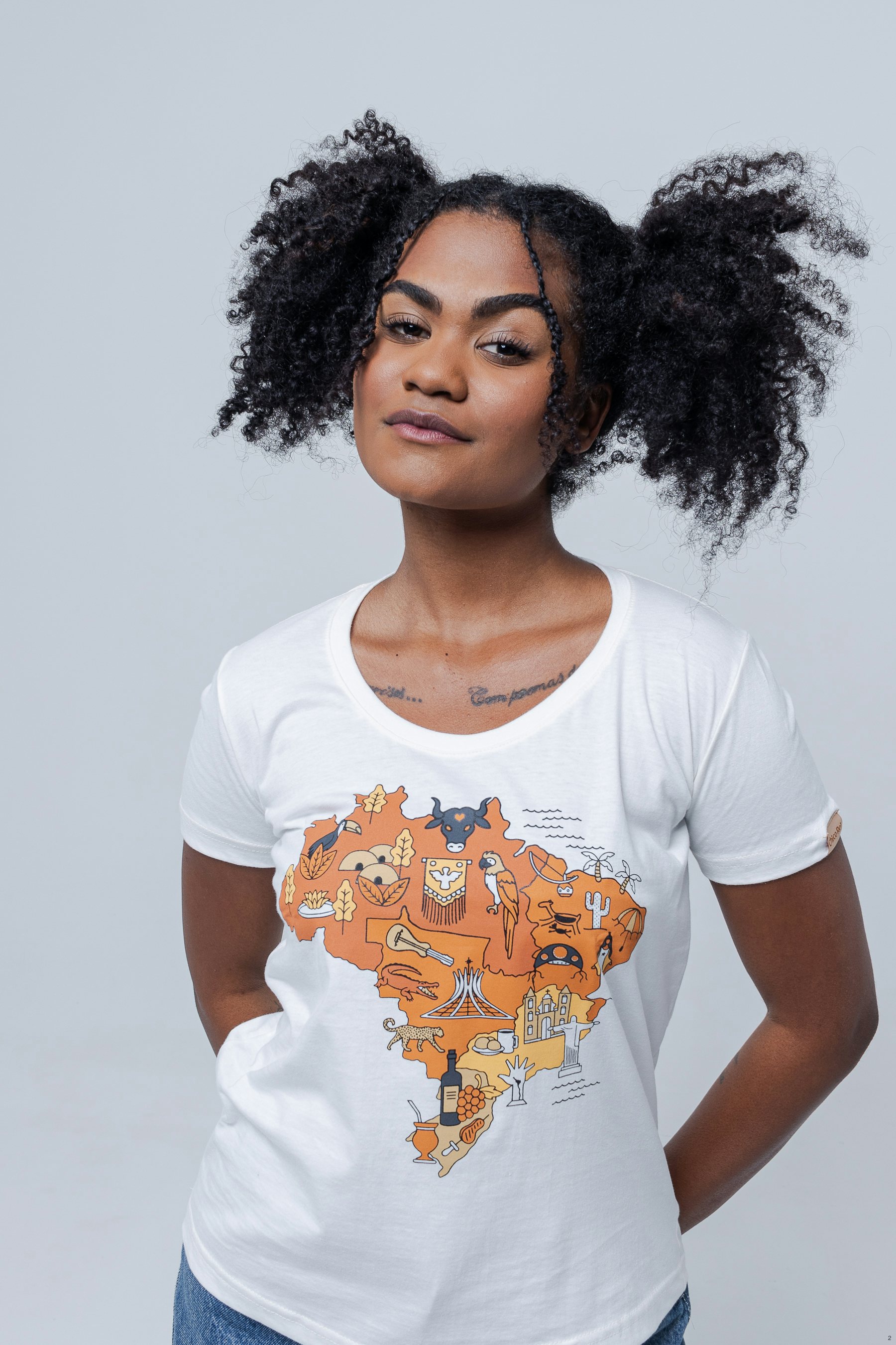 Camiseta Mapa Brasilidade - Chico Rei