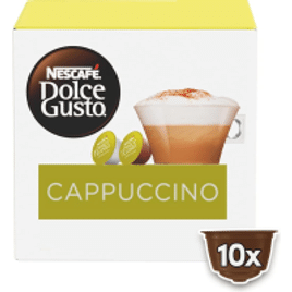 2 Caixas Café em Cápsula Nescafé Dolce Gusto Cappuccino - 10 Unidades