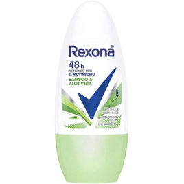 4 Unidades Desodorante Rexona Antitranspirante Feminino Roll On Bamboo & Aloe Vera - 50ml