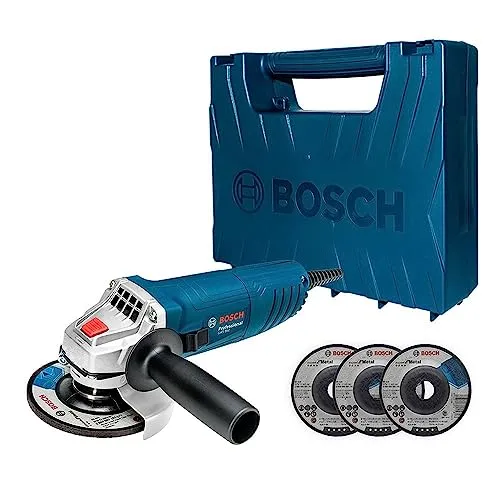 (Oferta Prime) Bosch Esmerilhadeira Angular Gws 850 De 4 1/2' 850W 127V Com Maleta