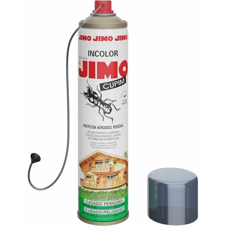 Inseticida JIMO Alto Poder Residual e de Penetração Aerossol 400ml