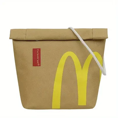Mochila de ombro estilo Embalagem do McDonald's
