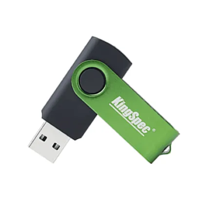Pen Drive Kingspec, 64GB USB 2.0, Caixa de Metal