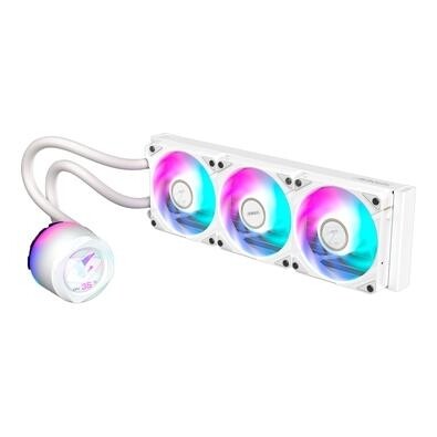 Water Cooler Gigabyte Aorus 360 ICE RGB 360mm Intel/AMD Branco - GP-AORUS WATERFORCE II 360 ICE