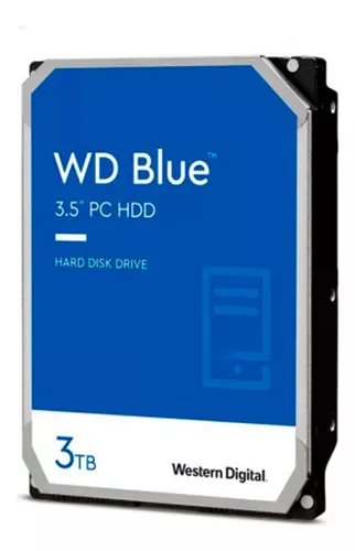 HD 3TB Western Digital Blue, Sata, Para Desktop - Wd30edaz