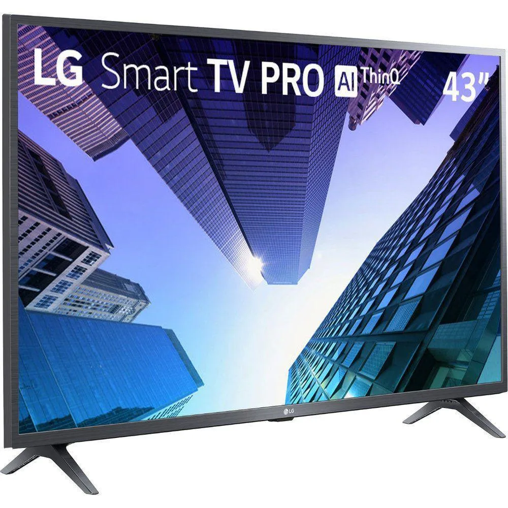 Smart TV 43" Polegadas LED LG FULL HD, 3 HDMI, 2 USB, Bluetooth, WiFi, Active HDR, ThinQ AI - 43LM631C0SB.BWZ