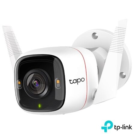 Câmera De Segurança Externa Wi-Fi 2K QHD TPLink Tapo C320 Detecção De Movimentos E Notificações Visão Noturna