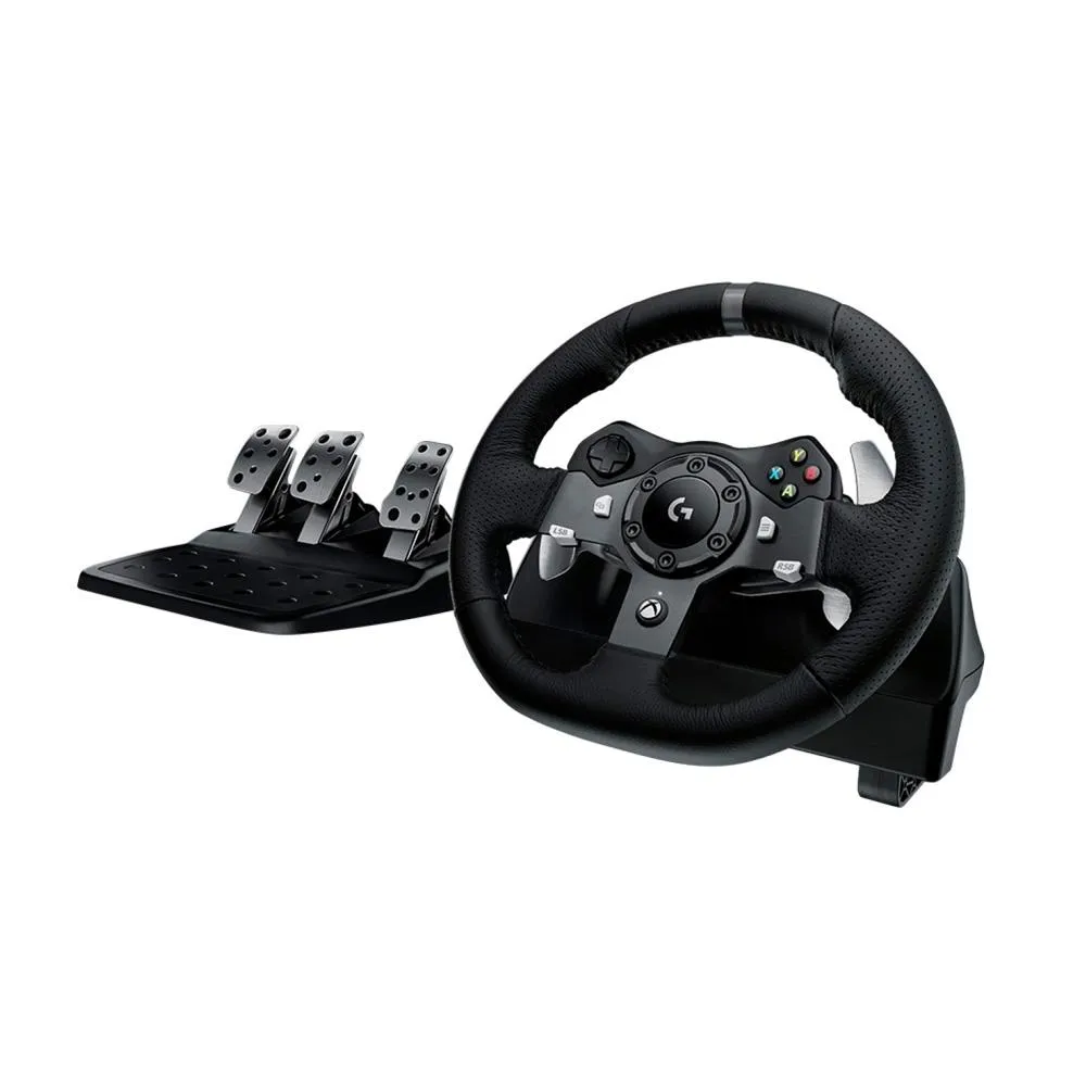 Volante Logitech G920 Driving Force para Xbox Series X|S, Xbox One e PC - 941-000122