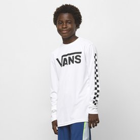 Camiseta Vans Classic Checker Sun LS Infantil - Tam M