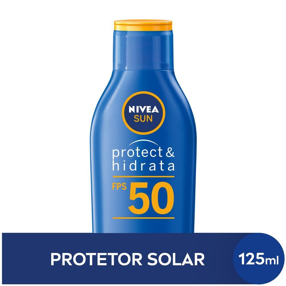 2 Unidades de Protetor Solar Nivea Protect Hidrata Fps50 125ml