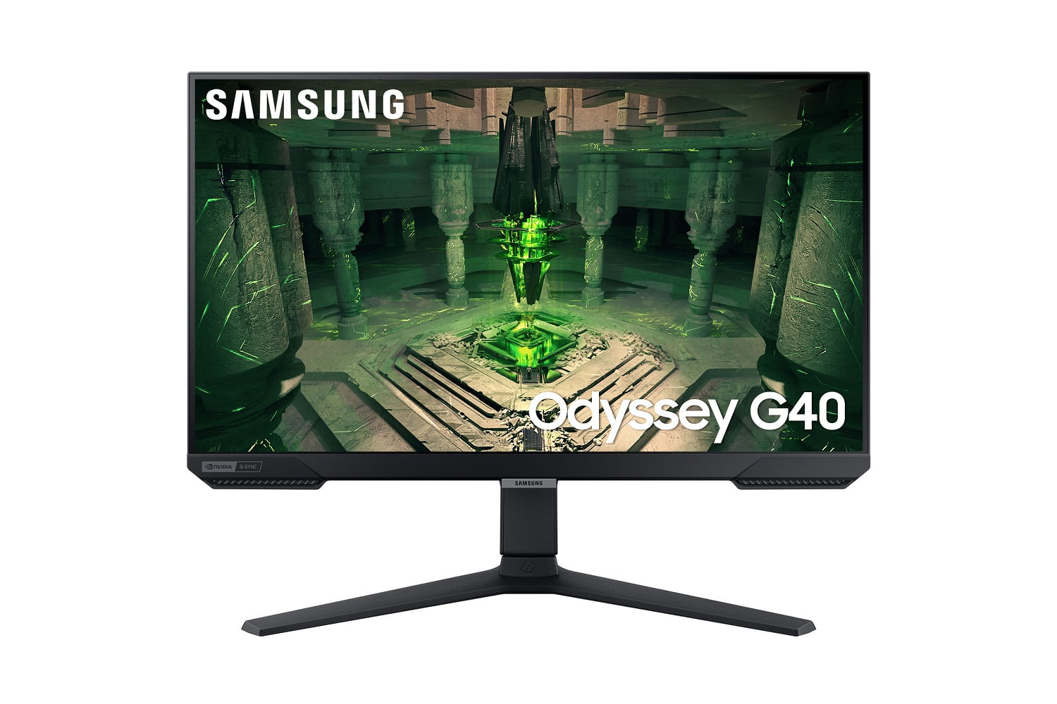[Eco Troca] Monitor Gamer Samsung Odyssey G40 27" FHD, Tela Plana, 240Hz, 1ms, HDMI, FreeSync Premium, G-Sync Preto