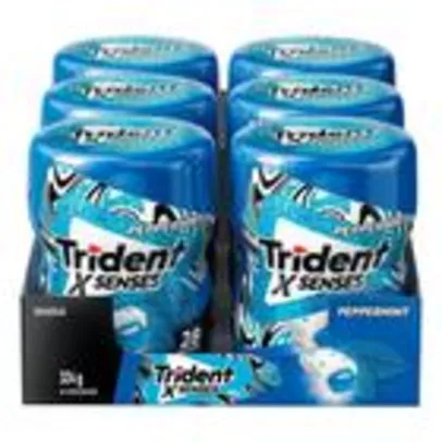 (R$6,95 cada) Chicle Trident Peppermint Hortelã 54g - Embalagem com 6 Unidades