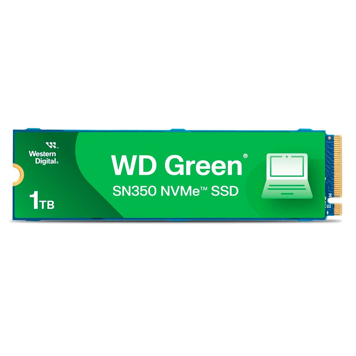 SSD WD Green SN350 1T M.2 2280 PCIe NVMe Leitura: 3200MB/s Gravação: 2500MB/s - WDS100T3G0C