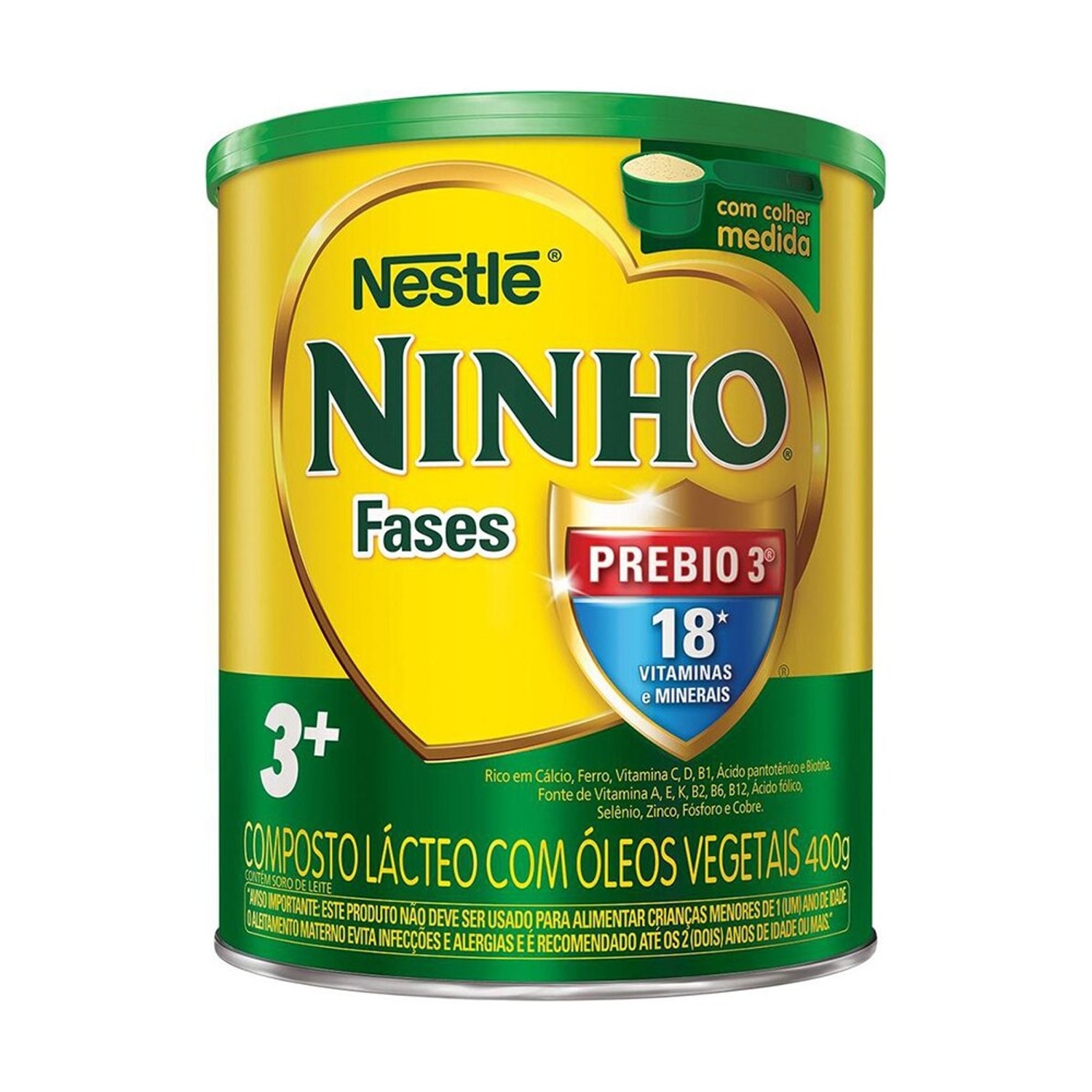 Composto Lacteo Ninho Fases 3+ 400g