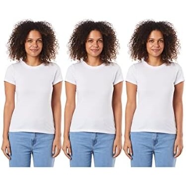 Kit Com 3 Camisetas Femininas Básicas