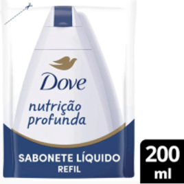 Refil Sabonete Líquido Corporal Dove Nutrição Profunda com 200ml