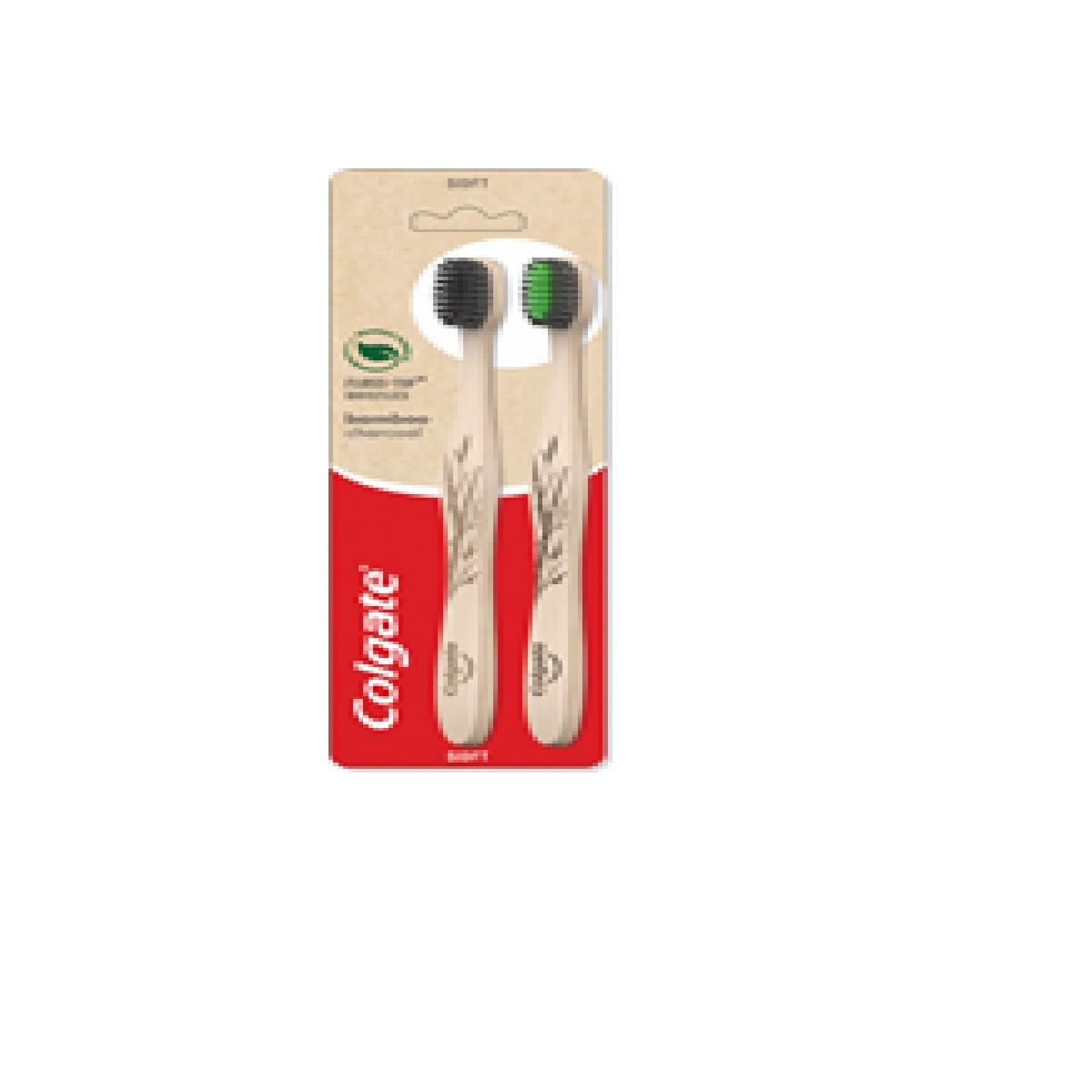 Escova Dental Colgate Bamboo Carvão Ativado 2 Unid