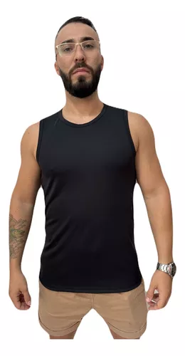 (R$5,98 cada) Kit 5 Camisetas Regatas Masculina Lisa Básica Academia Dry