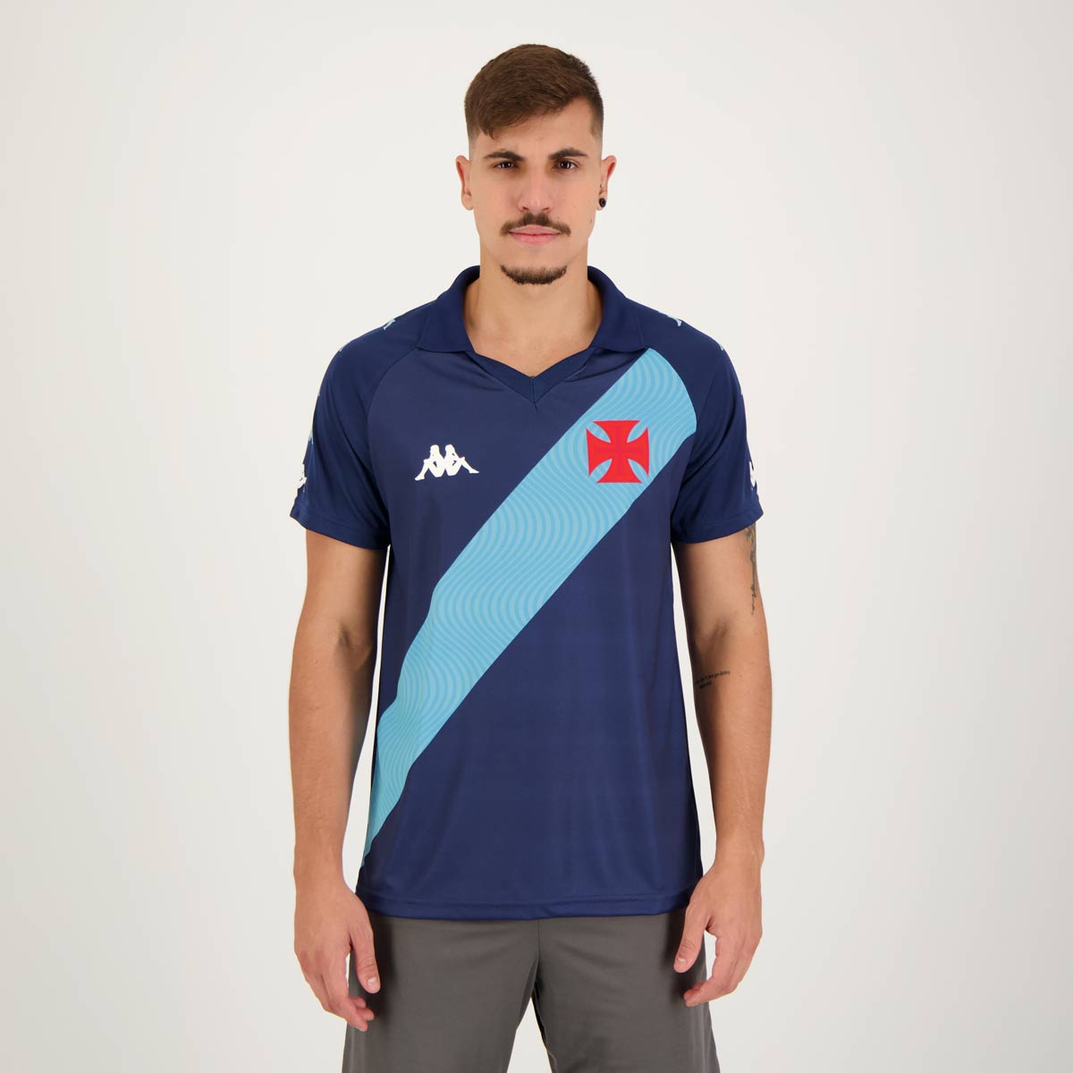 Camisa Polo Kappa Vasco Supporter Edição Especial - Masculina Tam P