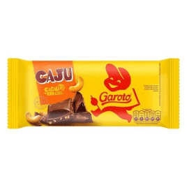 3 unidades de Barra de Chocolate Castanha de Caju Garoto 80g