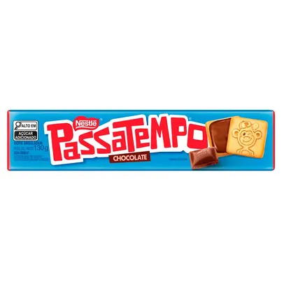 (Levando 3) Biscoito PASSATEMPO Recheado Chocolate 130g