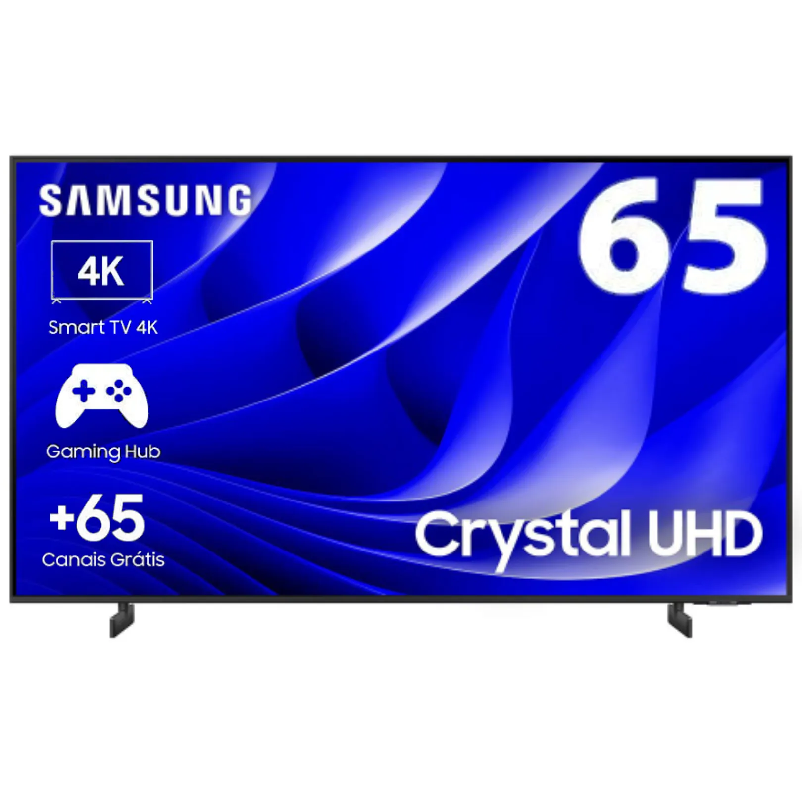[VIP] Samsung Smart TV 65 Polegadas Crystal UHD 4K 65DU8000 2024, Dynamic Crystal Color, Gaming Hub, Multitela, HDR, +80 Canais Grátis