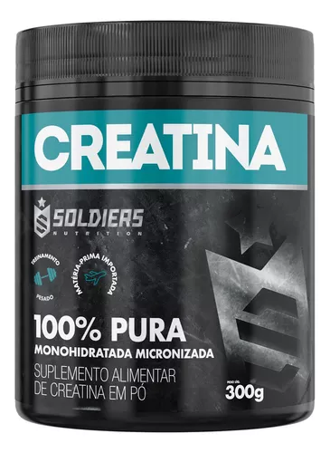 [2 UNIDADES] Creatina Monohidratada Pote 3000mg 100% Pura Soldiers Nutrition