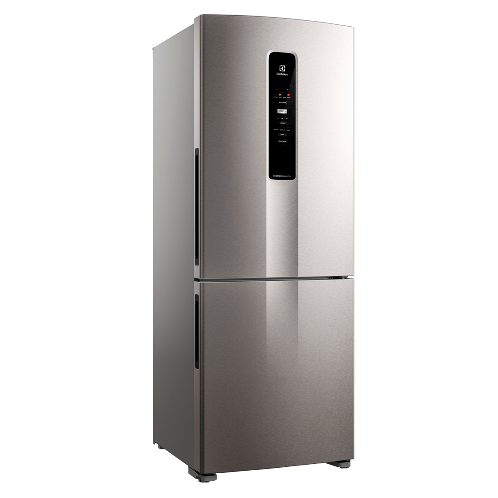 Geladeira Refrigerador Electrolux 490L Frost Free Inverter Duplex Ib7s - Inox - 220 Volts