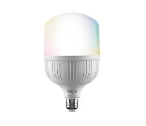 Lâmpada Smart Elgin Super Bulbo LED, 20W, RGB, Wifi, Alexa e Google Assistente, Branco - 48LSB20WIFI0